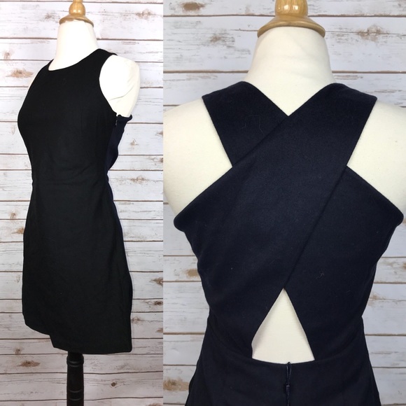 Rebecca Minkoff Juno Cross Back Scissor Hem Dress - Picture 3 of 4